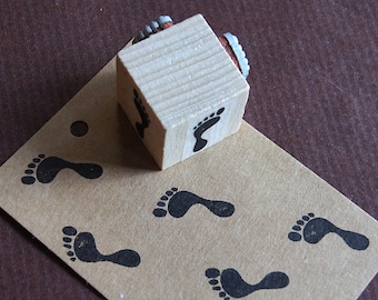 Stamp Footprint Stamp Foot right and left for card design Birth Footprint Baby Souvenir for Children