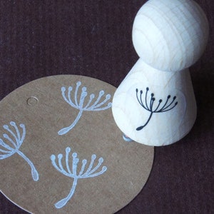 Stempel Pusteblume, Motivstempel Polle, runder Stempel Löwenzahn, Geschenk für Naturliebhaber