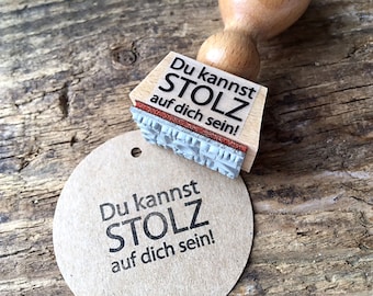 Teacher stamp You can be proud of yourself Stamp Teacher School Farewell Gift Motivational stamp