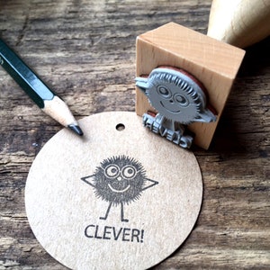 Lehrerstempel CLEVER Lehrer Stempel Schule Grundschule Motivationsstempel Abschied Geschenk für Lehrerin