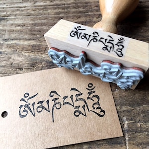 Stempel Om Mani Padme Hum Tibetisches Mantra Yoga Spirituelles Geschenk