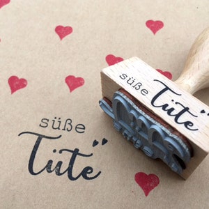 Stempel süße Tüte Stempel Hochzeit Gastgeschenk Bunte Tüte Kindergeburtstag Mitgebsel Geburtstag Süßigkeiten Geschenk Süßigkeitentüte