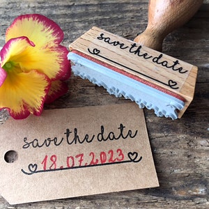 Stempel save the date Hochzeitsstempel Einladung Hochzeit DIY