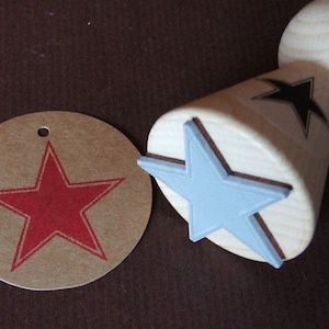 Stempel großer Stern, Motivstempel Weihnachtsstern, Geschenk für Weihnachten