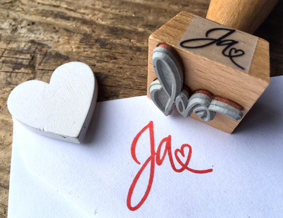 Hochzeitsstempel Ja Stempel Hochzeit Einladungskarte DIY