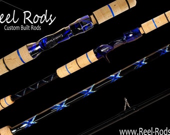 fishing rod custom Custom Bass Fishing Rod - Casting Rod, Medium Heavy, Fast Action, 7' Rod