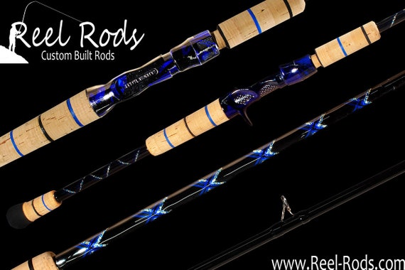 Custom Bass Fishing Rod Casting Rod, Medium Heavy, Fast Action, 7' Rod 