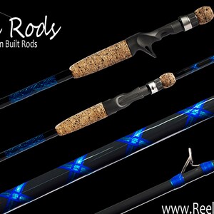 Custom Bass Fishing Rod - Casting Rod, Medium Heavy, Fast Action, 7 ...