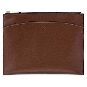 Handmade Vegan Passport Travel Pouch in Oakbark, Luxury Faux Leather Vegan Travel Clutch Bag with Recycled Bottle Lining for him or her.