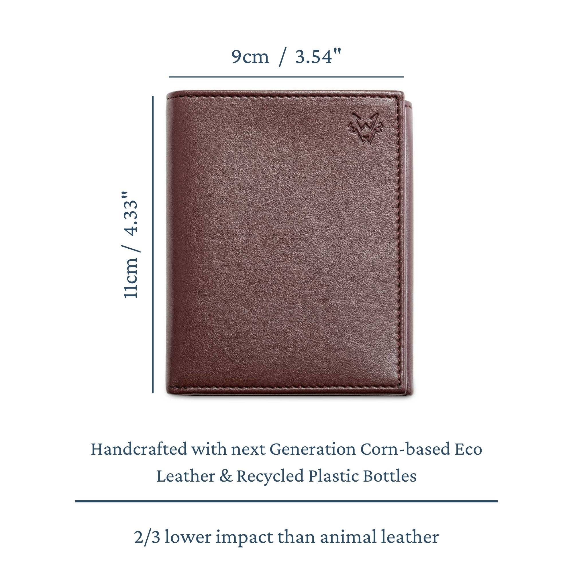 Luxury Mens Vegan Trifold Wallet Handmade RFID Non Leather 3 - Etsy UK