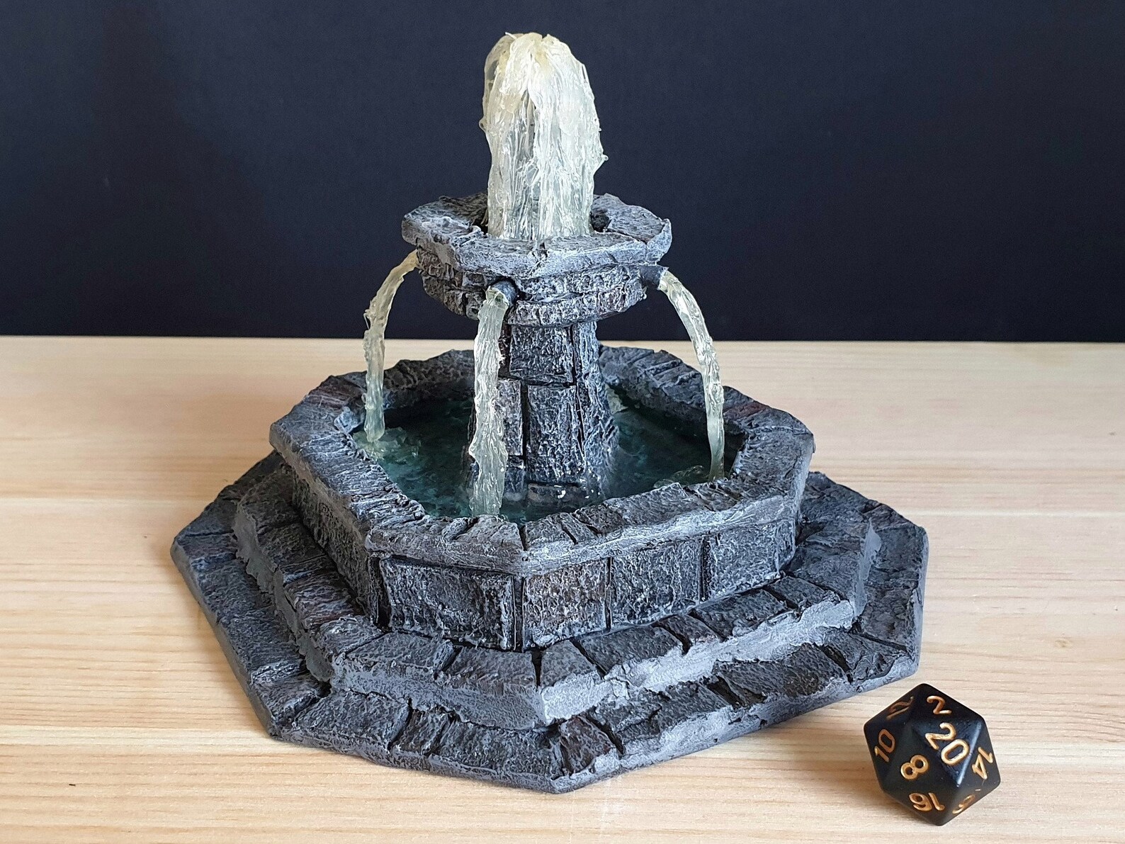 Miniature Water Fountain DnD Terrain Warhammer Pathfinder Etsy
