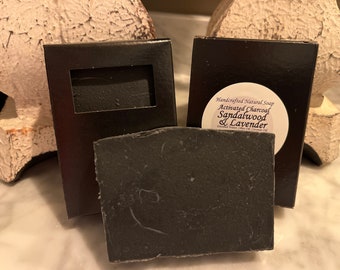 Sandalwood & Lavender Activated Charcoal Cold Process Soap