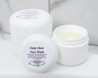 2 oz - 4 oz - 8 oz Deep Clean Face Wash
