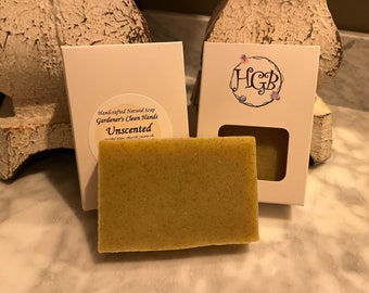 Unscented Gardeners Clean Hands Cold Process Soap