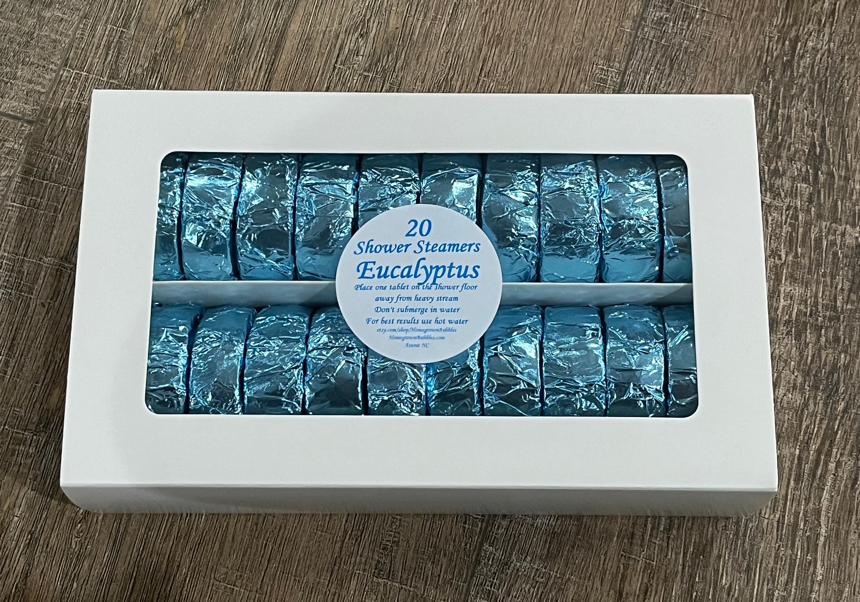 Custom Labels - 20 Shower Steamers - Choose A Scent