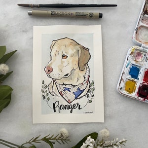 Watercolor Pet Portraits, Painting of Your Pet, Dog Painting, Cat Painting, Pet Painting, from Photo, Memorial, Gift