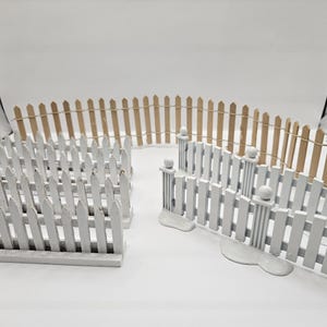 Fence dollhouse miniature fence, 7 misc, fence pieces