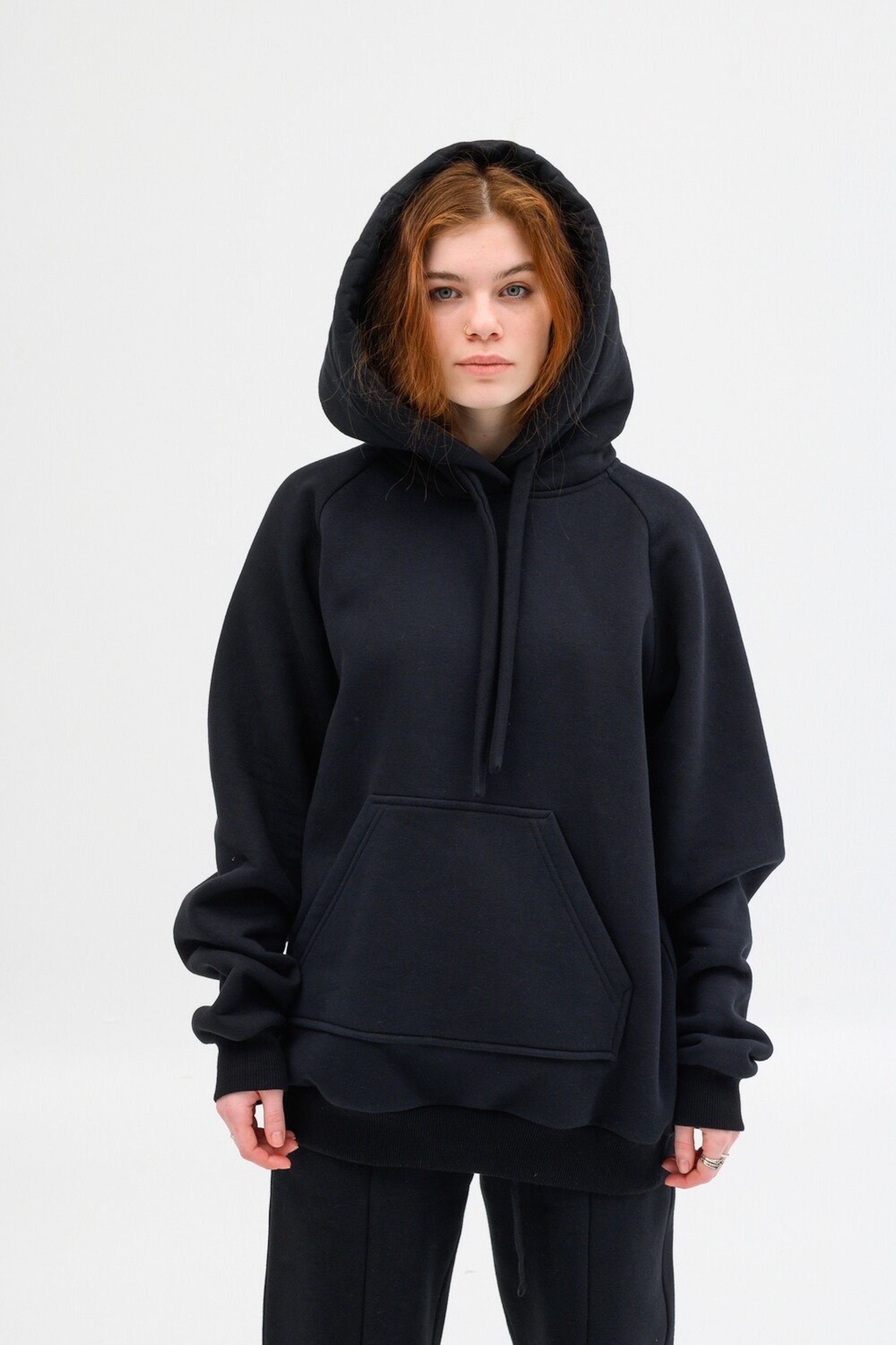 hoodie oversized black