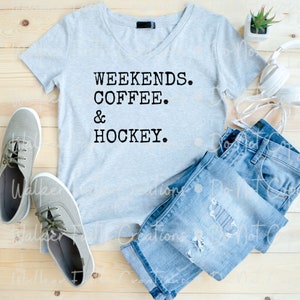 Weekends, koffie, hockey PNG SVG, sublimatie, digitale download, cricut, silhouet, dtf, ontwerp, grappig shirtontwerp