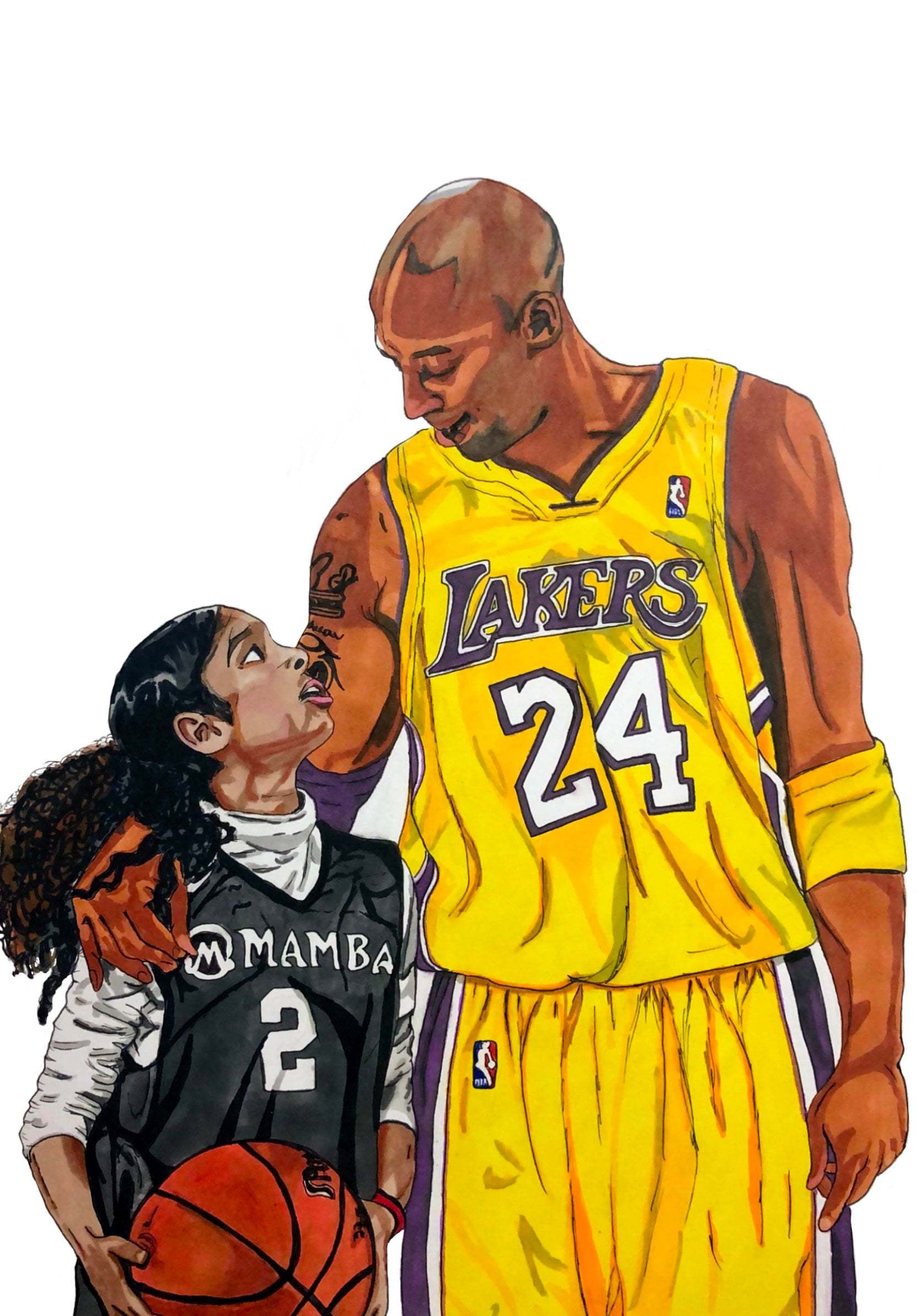 NBA Lakers Concept Crenshaw 24 kobe Bryant Black Mamba GIGI Men Jersey