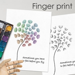 Dandelion Fingerprint Art, Kids Crafts, Outdoor preschool,  homeschool printable