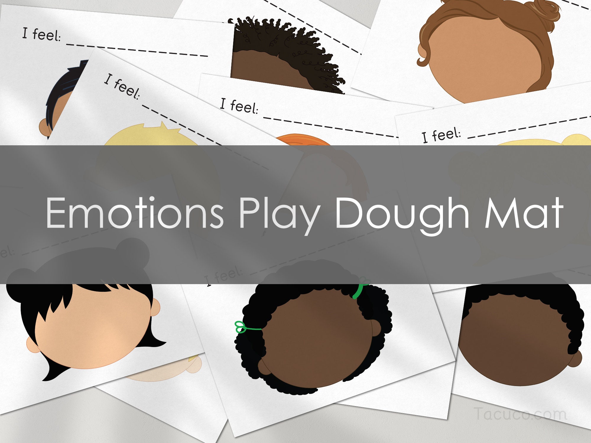 Emotions Play Dough Mats