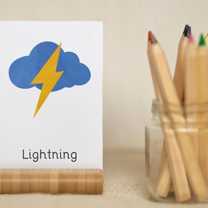 Weather Cards, Preschool Printable, Homeschool Activity, Montessori ...