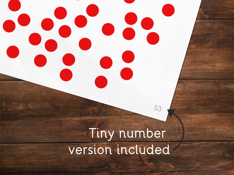 Red Dots Math flashcards, Glenn Doman, PDF File, Number flashcards image 6