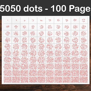 Red Dots Math flashcards, Glenn Doman, PDF File, Number flashcards image 9