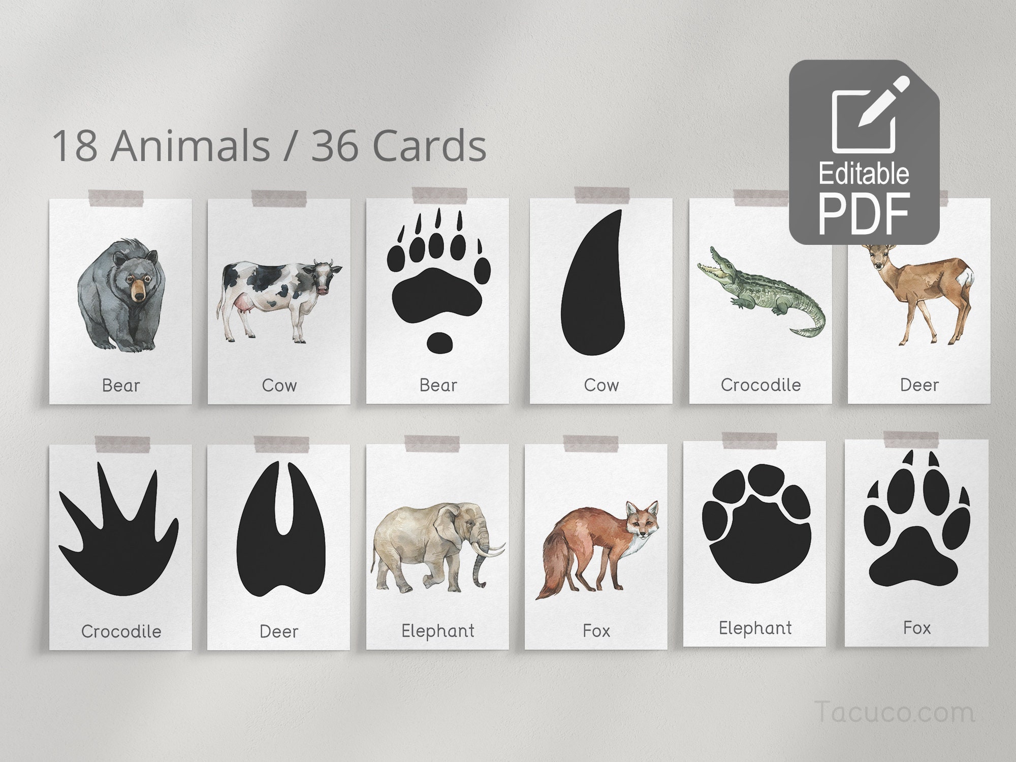 Animal Tracks - Etsy Australia Animal Tracks - Etsy Australia