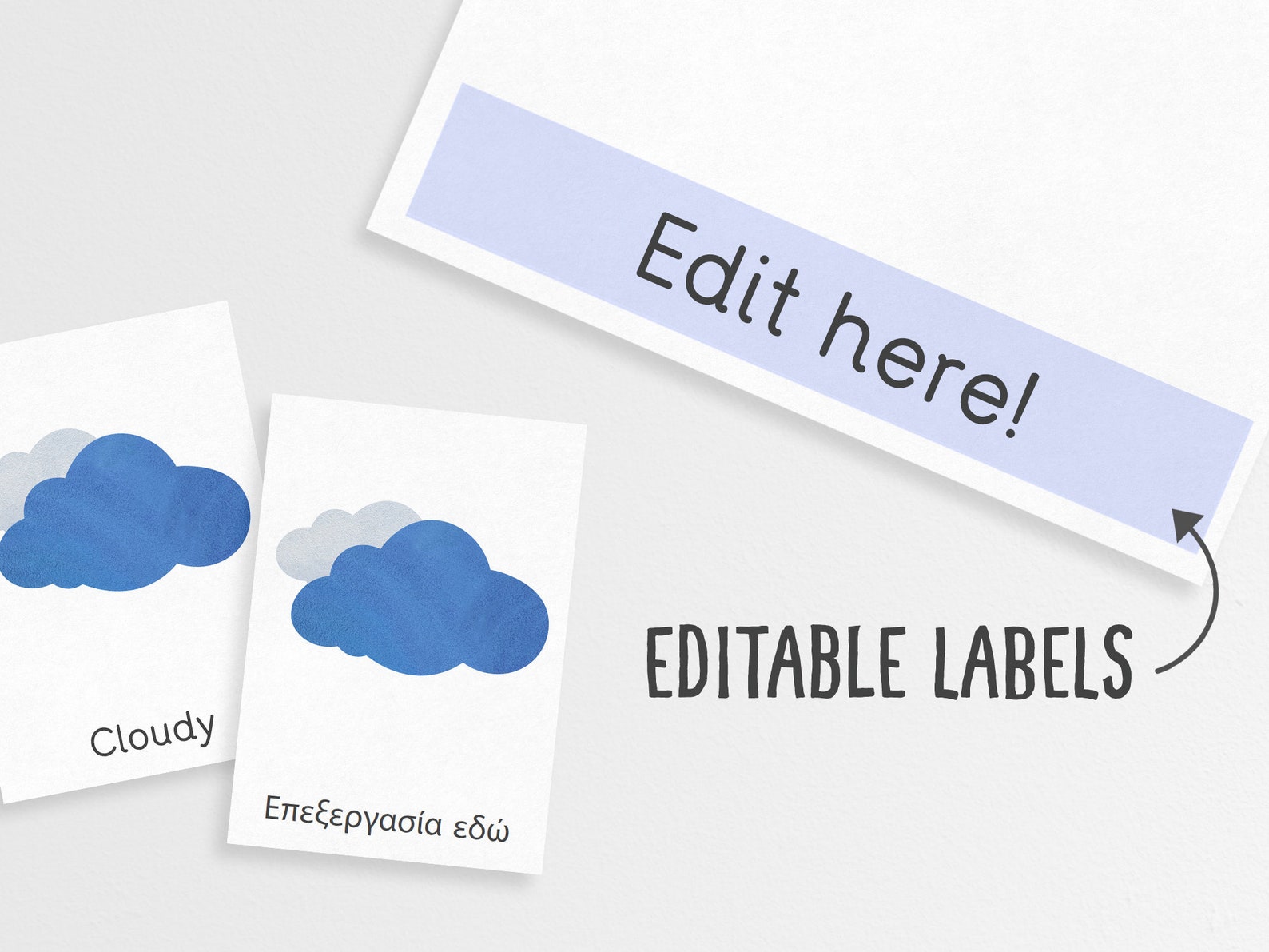 Weather Cards, Preschool Printable, Homeschool Activity, Montessori ...