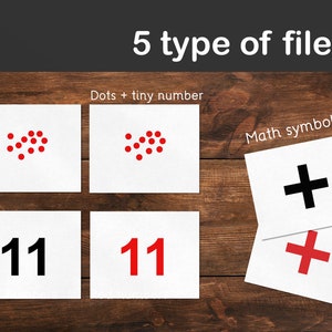 Red Dots Math flashcards, Glenn Doman, PDF File, Number flashcards image 5