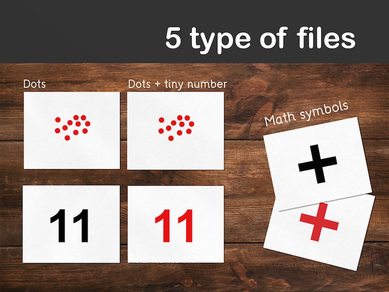 Red Dots Math flashcards, Glenn Doman, PDF File, Number flashcards image 5