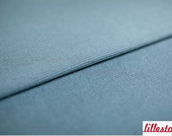 45cm Rest Bio Sweat gerippt graublau, Lillestoff