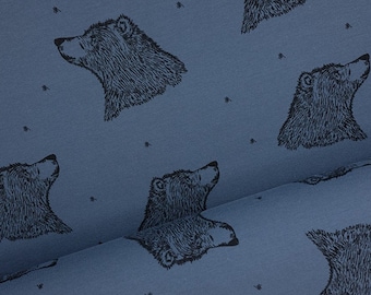 50cm Bio Sommer Sweat Curious Bear blau, Bloome Copenhagen