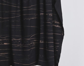 50 cm EcoVero viskosjersey Stray Lines svart mind the Maker