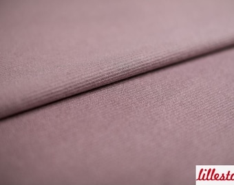 49cm Rest Bio Sweat gerippt altrosa, Lillestoff