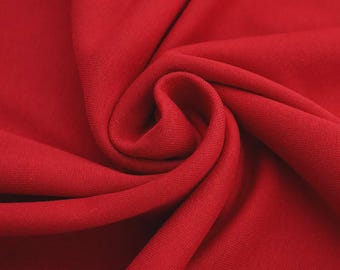 50cm Bio Bündchen dunkelrot rot glatt, Lillestoff