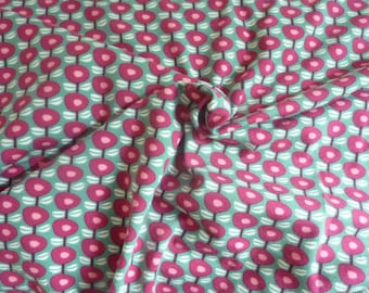 45 cm restantes jersey orgánico Little Bloomy Dream verde, Lillestoff