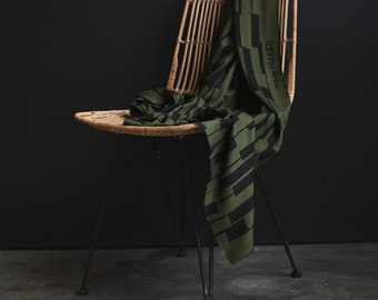 50 cm mind the MAKER Viscose Twill Un Square khaki Ecovero