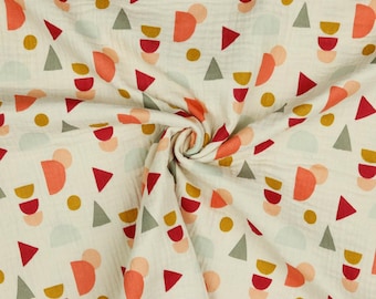 Formas de muselina de algodón orgánico de 50 cm, color beige.