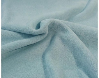 50cm Bio Strickfrottee Sommerfrottee uni hellblau cloud blue C. Pauli