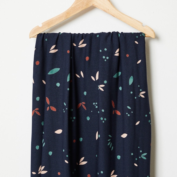 mindtheMaker EcoVero Viskose Vera Crepe Petal indigo night