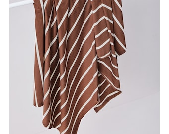 50cm Nova Stripe Jersey pecan / shell meetMilk Tencel Modal Biobaumwolle