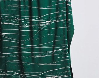 50cm EcoVero Viskosejersey Stray Lines bottle green Mind the Maker