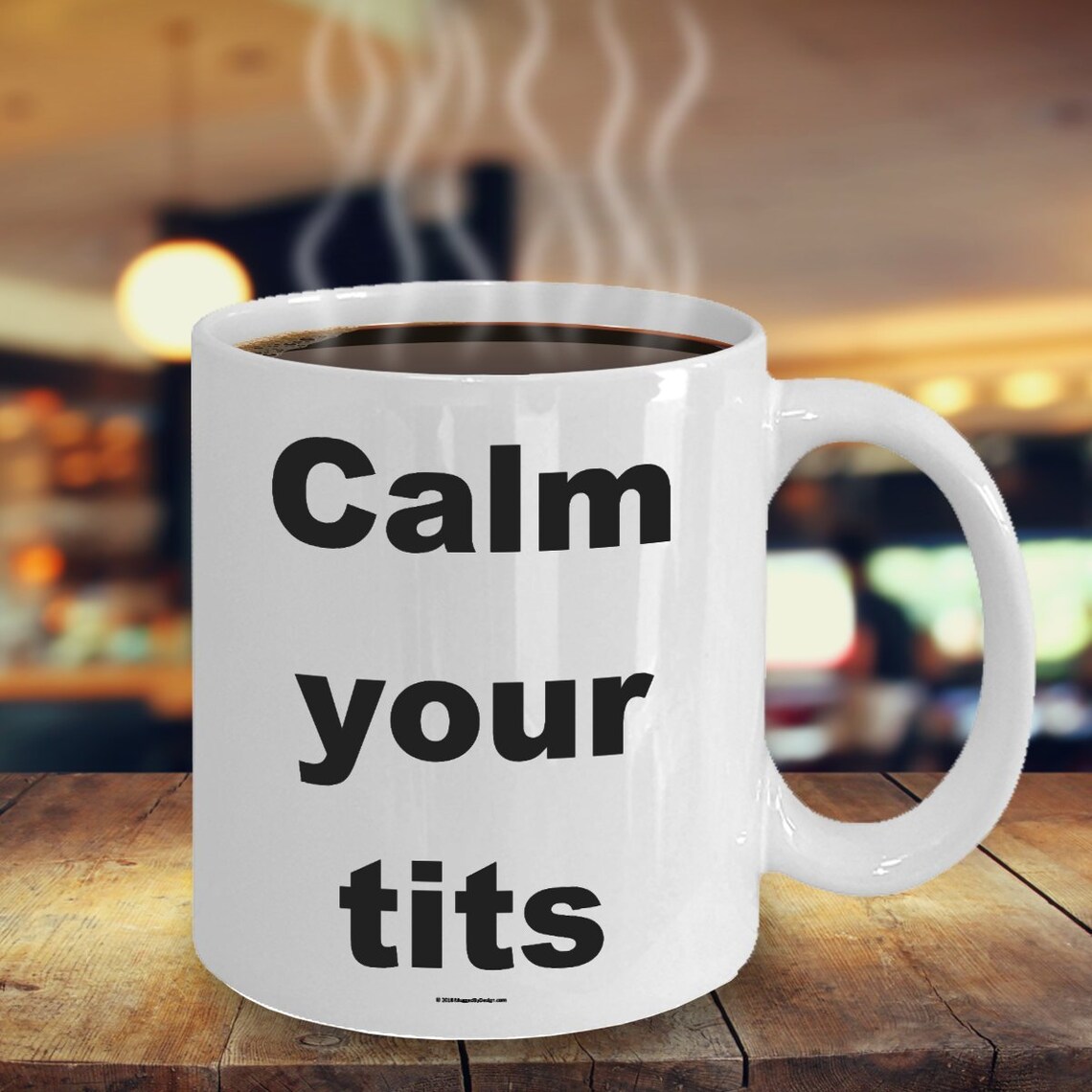 Offensive Coffee Mug Calm Your Tits Great Gift for People Etsy