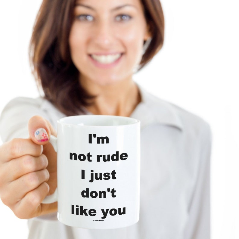 Offensive Coffee Mug I'm Not Rude I Just Don't Like You Great Gift For People Who Appreciate Offensive Humour image 6