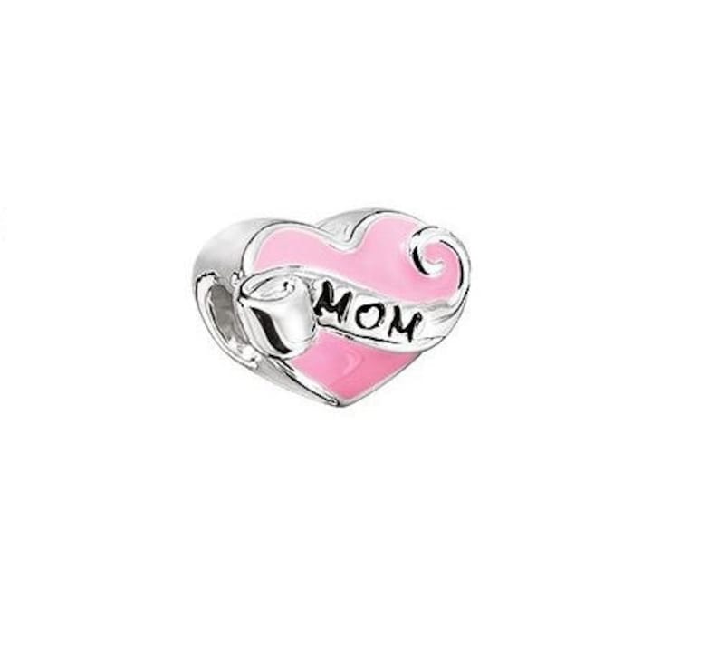 Mom Charm bead for Bracelet pendant Mother Mother/'s day gift present