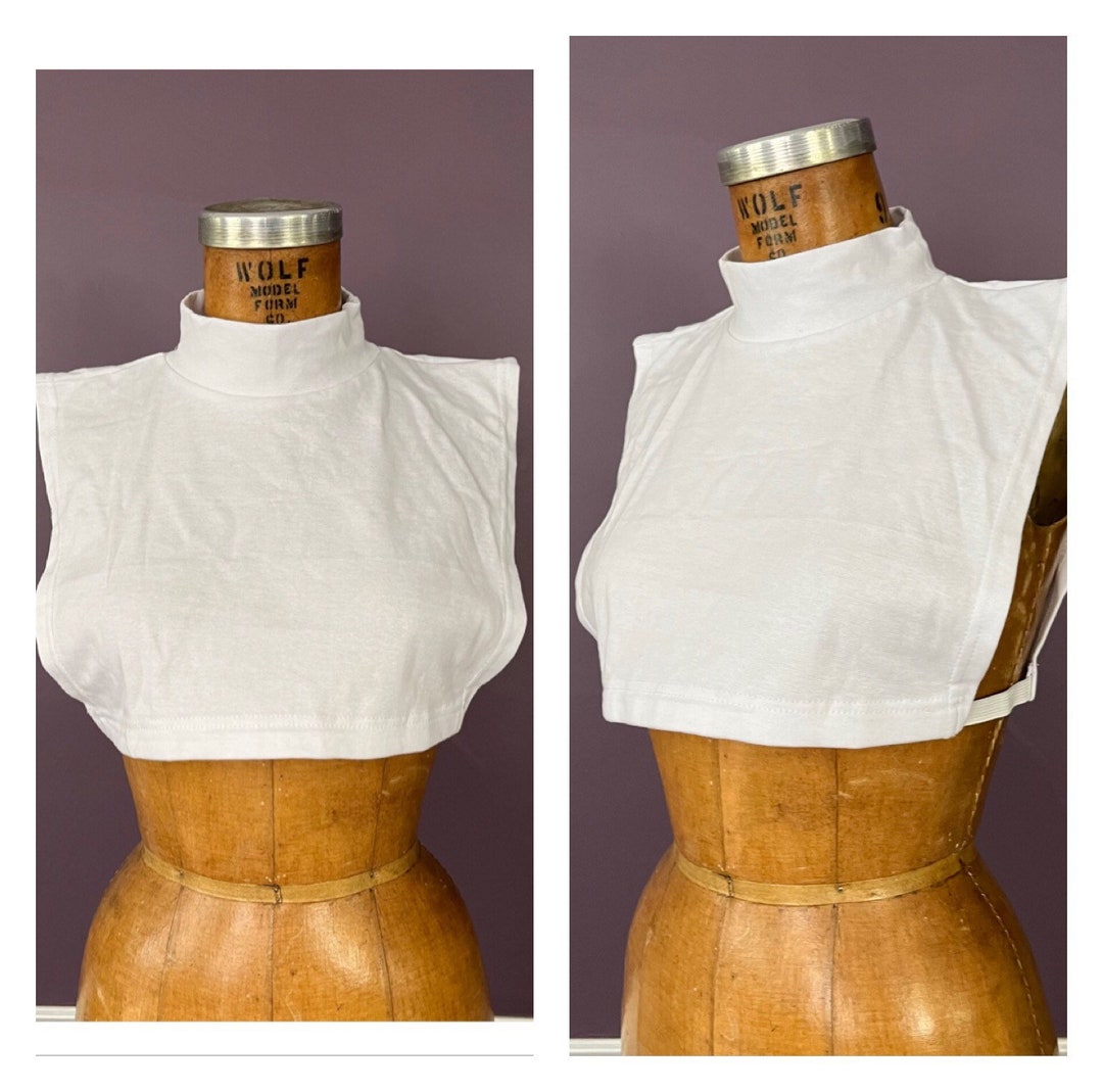 DICKIE Faux White Mock Turtleneck Collar - Etsy