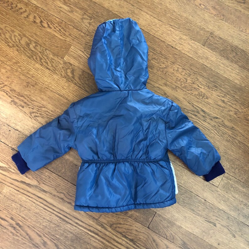 Winter Coat and Snow Pants Amazing 70s Toddler Snowsuit with Embroidered Cyclists